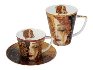 Kpl. Filiżanka i kubek - Klimt, Złote łzy
