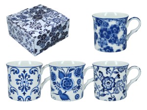 Komplet 4 kubków - Blue Story Heritage