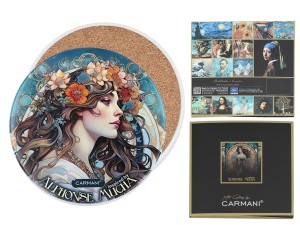 Podkładka ceramiczna Inspirowane malarstwem Alfonsa Mucha CARMANI 
