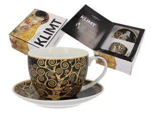Filiżanka ze spodkiem Gustav Klimt Drzewo życia CARMANI 