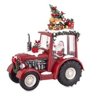 Traktor- Mikołaj z pozytywką led Boże Narodzenie