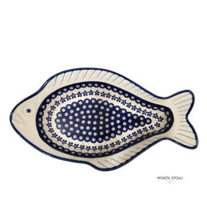 Półmisek na rybę do zapiekania 44 cm GU-1820A Bolesławiec dek.166a