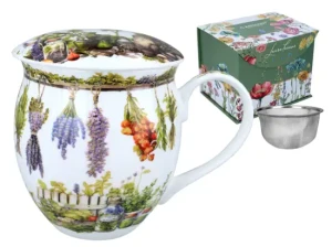 Kubek beczka z sitkiem - Zioła Carmani