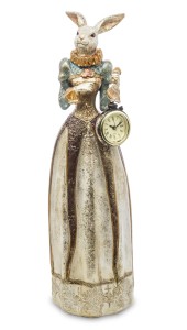 Figurka królik z zegarem PIERROT