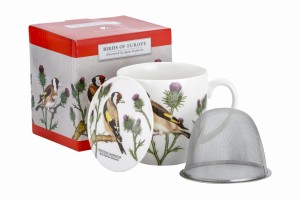 Kubek z zaparzaczem Ptaki Polski Hajdecka - Szczygieł