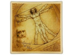 Talerz dekoracyjny - Leonardo Da Vinci - Człowiek - CARMANI 198-2117