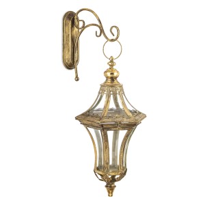 Lampion ścienny Vintage złoty
