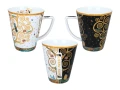 532-3404 Kpl. filiżanka i kubek - G. Klimt, Drzewo życia biało-czarne kubek CARMANI.jpg