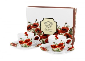 Pl Kpl. 2 Szt Filiżanek Espresso Classic Poppies