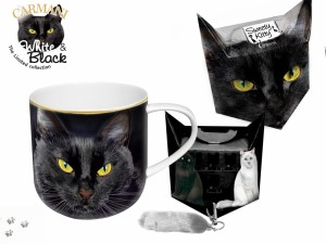 Kubek kociak z brelokiem