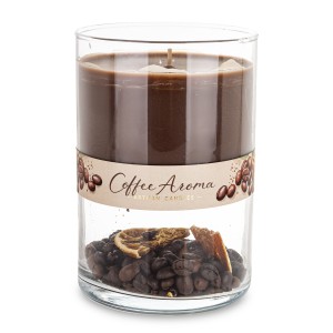 Pl Świeca Duo Coffee Aroma Szkło Duże Brązowy