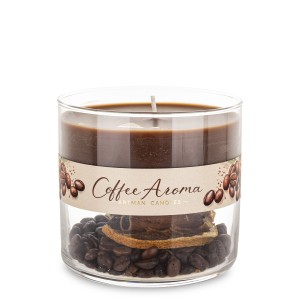 Pl Świeca Duo Coffee Aroma Szkło Małe Brązowy