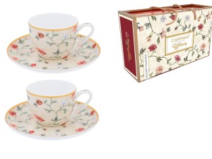 Kpl. 2 filiżanek ze spodkiem do espresso