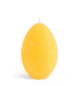 Pl Świeca Jajko Rustic Żółty 11 Cm