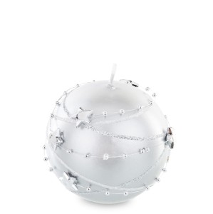 Pl Srebrny Świeca Girlanda Kula 8