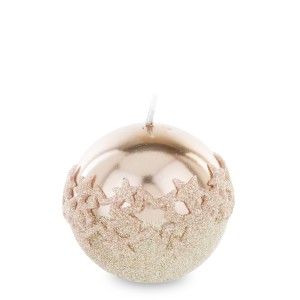 Pl Rose Gold Świeca Ice Star Kula 8