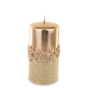 Pl Rose Gold Świeca Ice Star Walec Średni Fi7