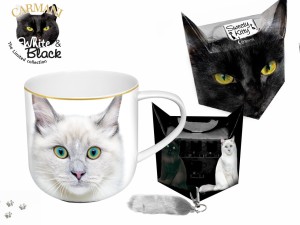 Kubek kociak z brelokiem