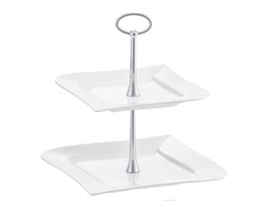 Patera dwupoziomowa Fala 24,5 x 24,5 cm  