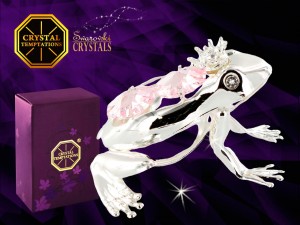 Figurka Żabka srebrna - Swarovski 122-0284