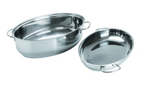 Brytfanna SSW Germany ze stali szlachetnej 38 cm