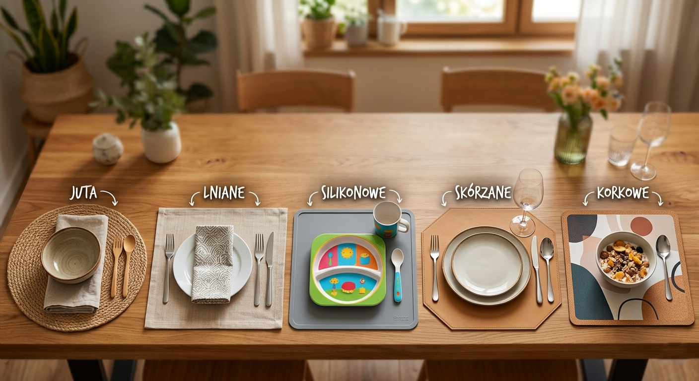 rodzaje podkładek na stół